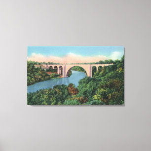 Toile Vue de pont en mémorial de vétérans