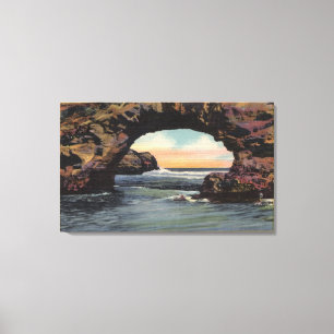 Toile Vue de roche de voûte le long de la commande