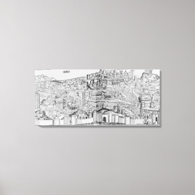 Toile Vue de Rome, 1493 (Recto)