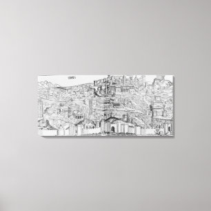 Toile Vue de Rome, 1493