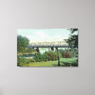 Toile Vue de rue de pont de pont de Hadley