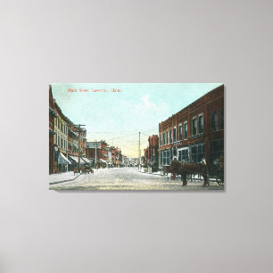 Toile Vue de StreetLewiston principal, identification