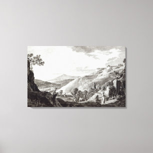 Toile Vue de Tarquinia et de Corneto