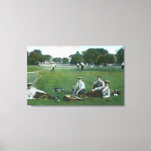 Toile Vue de tennis GroundsChicago, IL de Lincoln Park