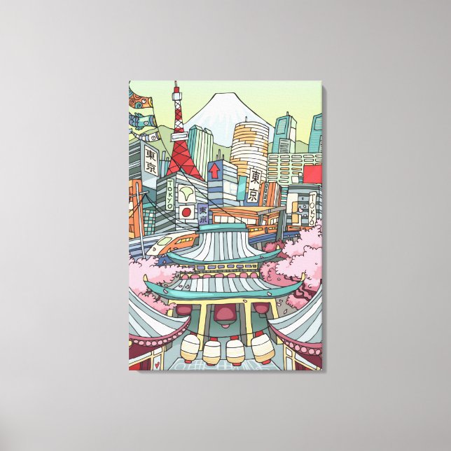 Toile Vue de Tokyo (Recto)