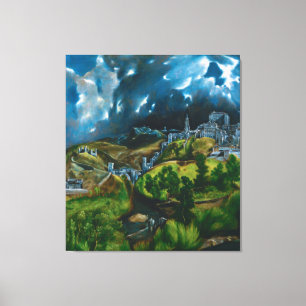 Toile Vue de Tolède par El Greco (1599)