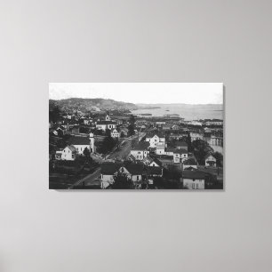 Toile Vue de ville d'Astoria, Orégon semblant