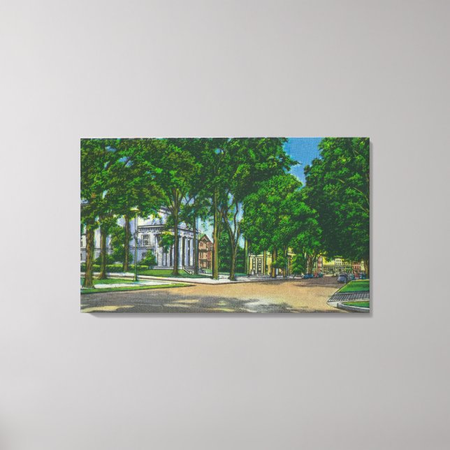 Toile Vue de Washington Street (Recto)