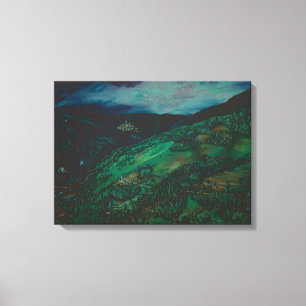 Toile Vue depuis San Chirico, Italie