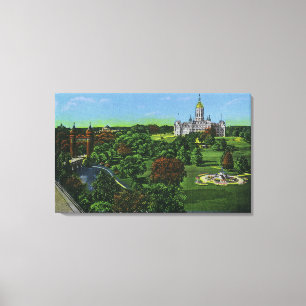 Toile Vue des au sol de capitol d'état, voûte