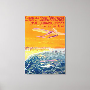 Toile Vue des avions de flotteur en affiche d'air et de
