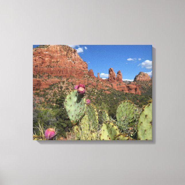 Toile Vue des boutons jumeaux | Sedona, Arizona (Recto)