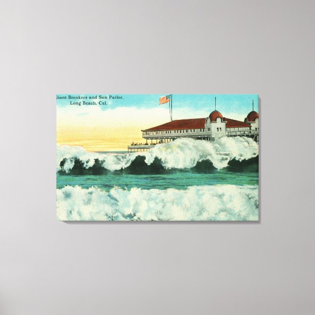 Toile Vue des briseurs géants et du solarium (Recto)