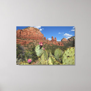 Toile Vue des buttes jumelles Sedona, Arizona
