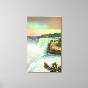 Toile Vue des chutes américaines de Goat Island