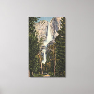 Toile Vue des chutes et de la vallée de Yosemite