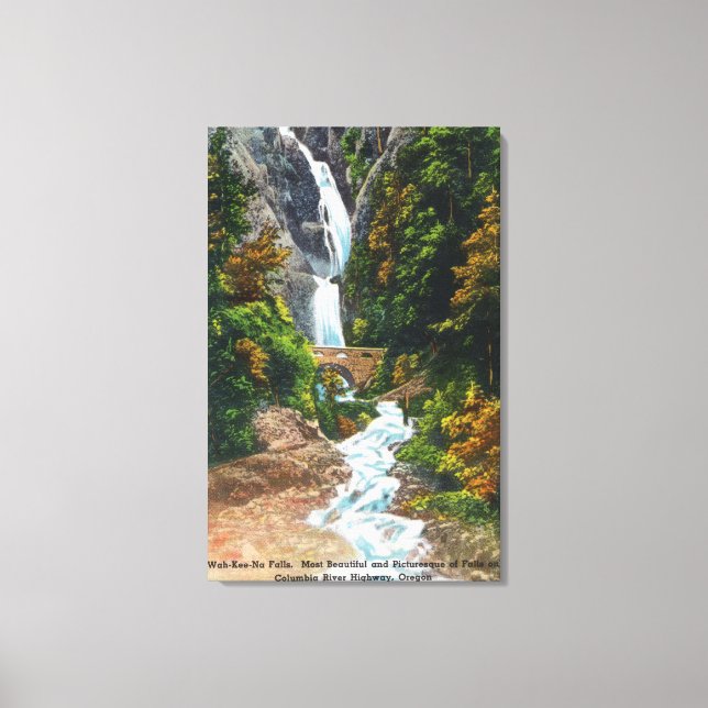Toile Vue des chutes Wah-Kee-Na (Recto)