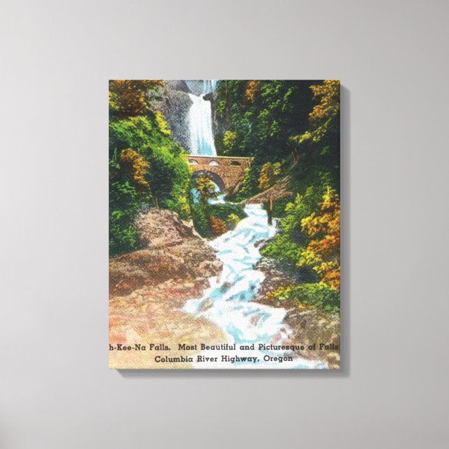 Toile Vue des chutes Wah-Kee-Na (Recto)