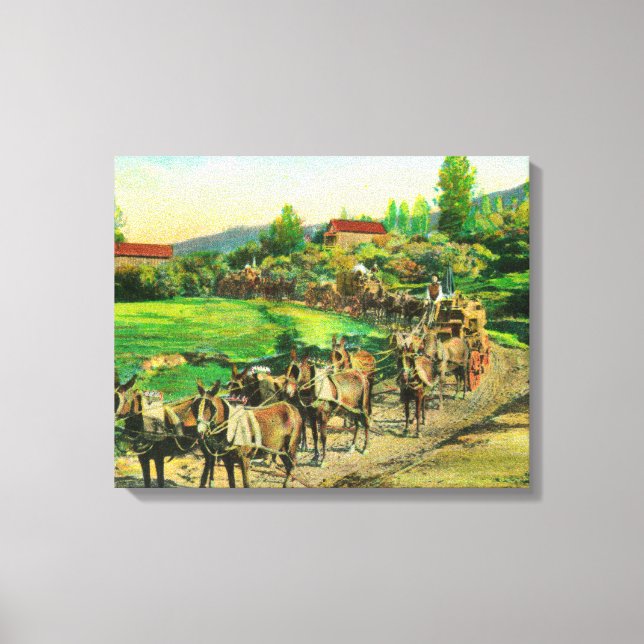 Toile Vue des équipes de transport Hauling Bartlett Wate (Recto)