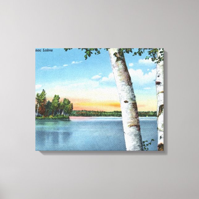 Toile Vue des terrains de camping de Fish Creek State (Recto)