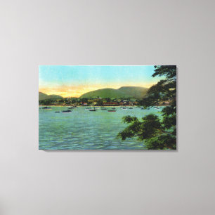 Toile Vue d'île de barre du port de barre
