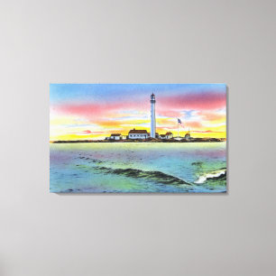 Toile Vue d'île et de phare d'avantage de York
