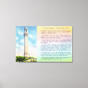 Toile Vue d'information commémorative et brève de