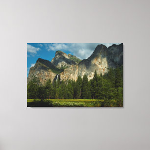 Toile Vue dramatique de la vallée de Yosemite depuis les