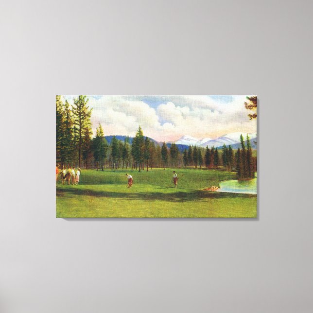 Toile Vue du 14ème Vert (Recto)