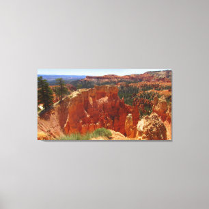 Toile Vue du bord : un hoodoo