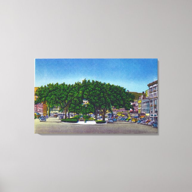 Toile Vue du Carré public n° 2 (Recto)