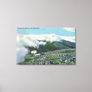 Toile Vue du chemin de fer de dent célèbre