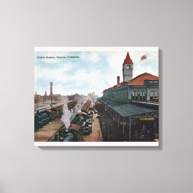 Toile Vue du chemin de fer Union Station (Recto)