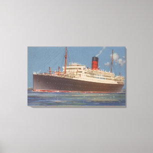 Toile Vue du Cunard R.M.L. Franconia