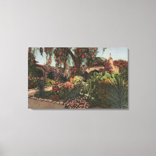 Toile Vue du jardin avant de mission