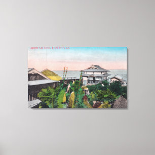 Toile Vue du Jardin japonais du thé