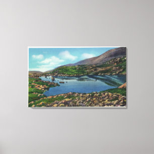 Toile Vue du lac des nuages