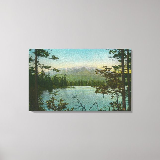 Toile Vue du Mont Katahdin, pic le plus bas du Maine (Recto)