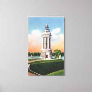 Toile Vue du monument de mémorial de Champlain