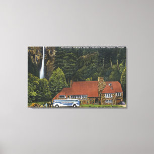 Toile Vue du Multnomah Falls Lodge