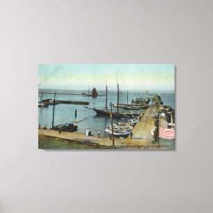 Toile Vue du nord de port est