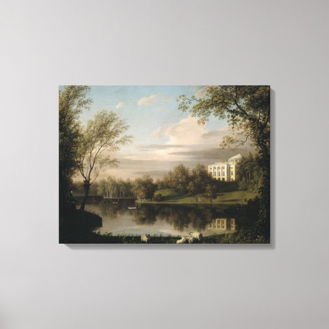 Toile Vue du Palais de Pavlovsk, vers 1800 (Recto)