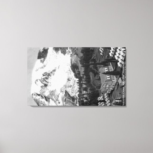 Toile Vue du Paradise Camp et du Mont Rainier (Recto)