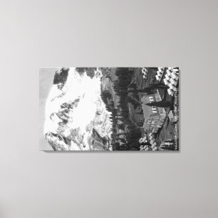 Toile Vue du Paradise Camp et du Mont Rainier