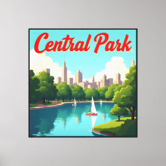 Toile Vue du parc central
