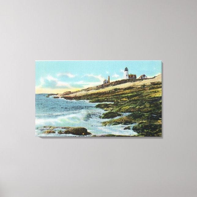 Toile Vue du phare de Pemaquid (Recto)