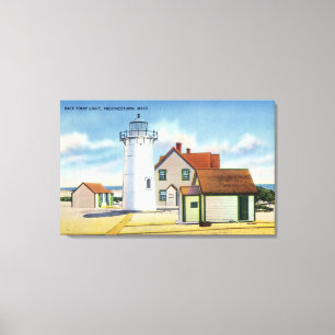 Toile Vue du phare de point de course