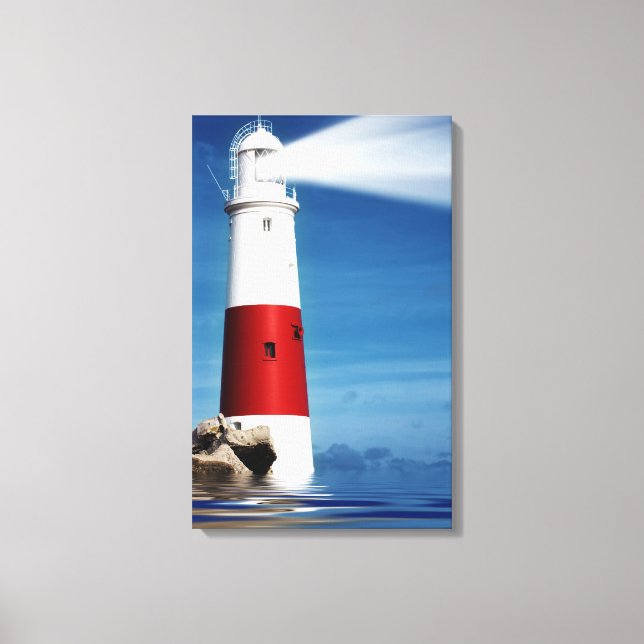 Toile Vue du phare en mer (Recto)