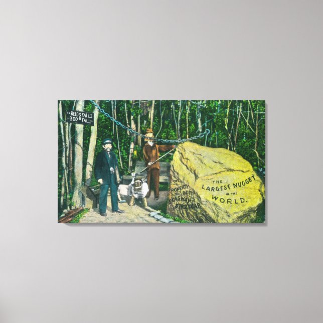 Toile Vue du plus grand nugget d'or au monde (Recto)