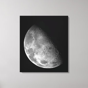 Toile Vue du Pôle Nord de la lune